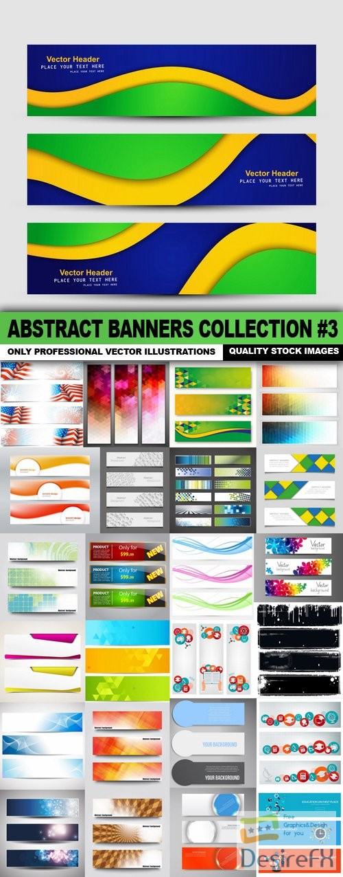 Abstract Banners Collection #3 - 25 Vectors