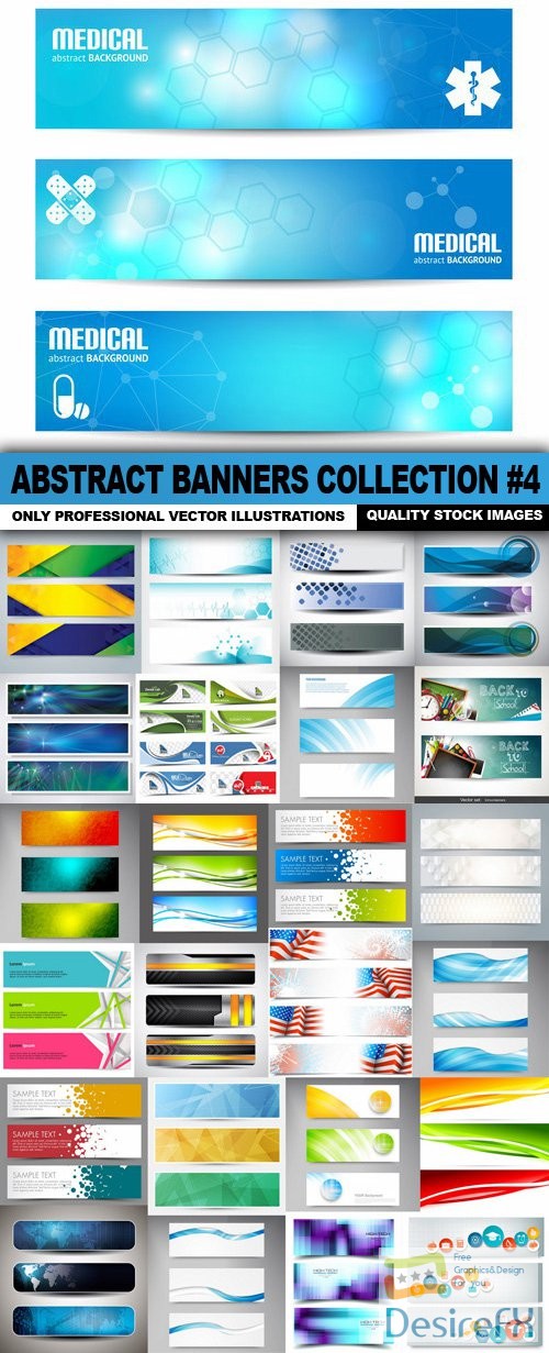 Abstract Banners Collection #4 - 25 Vectors