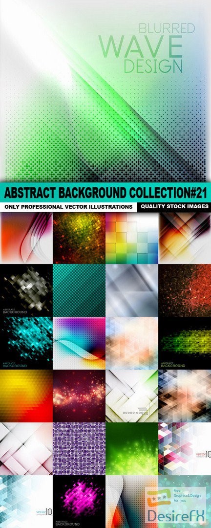 Abstract Background Collection#21 - 25 Vector