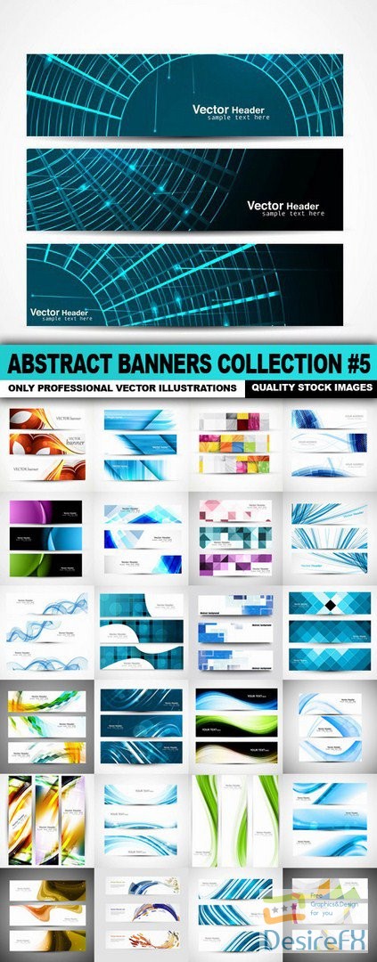 Abstract Banners Collection #5 - 25 Vectors