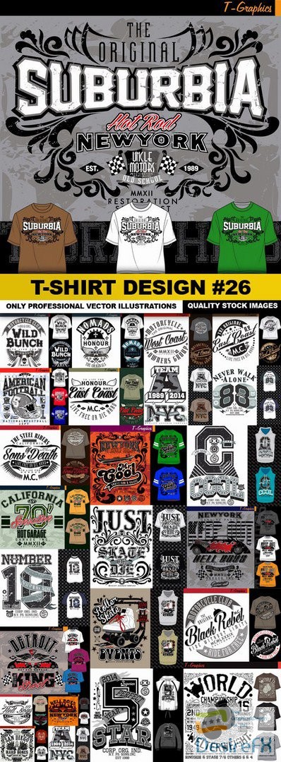 T-Shirt Design #26 - 25xEPS