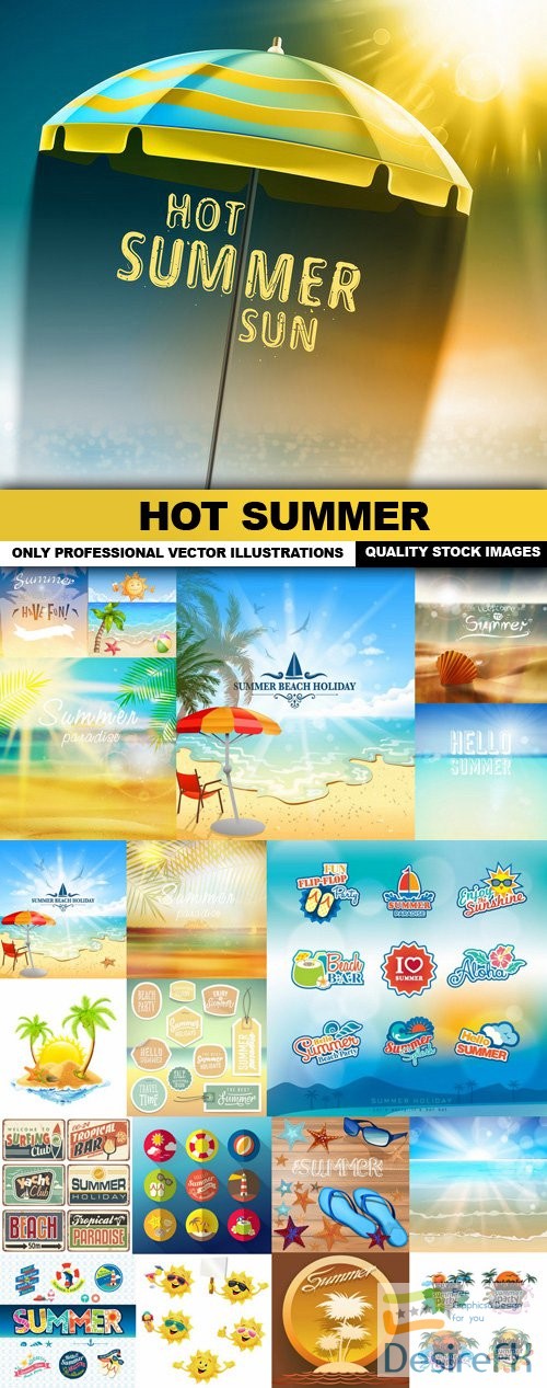 Hot Summer - 25 Vector