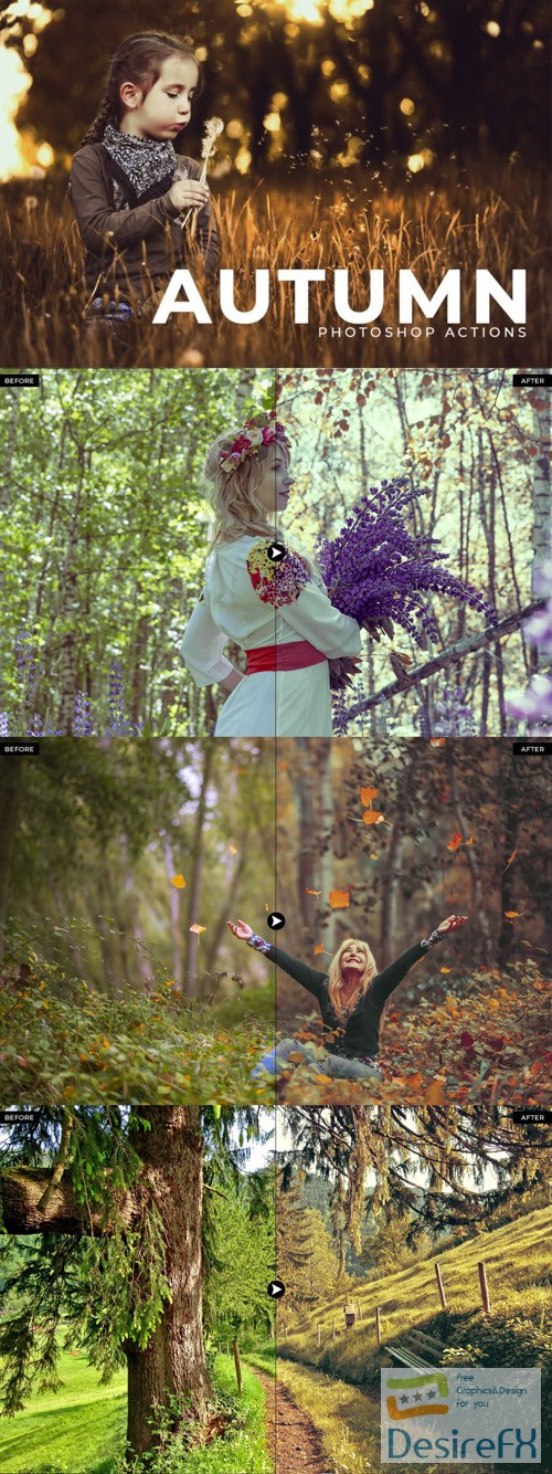 50 Autumn Photoshop Actions