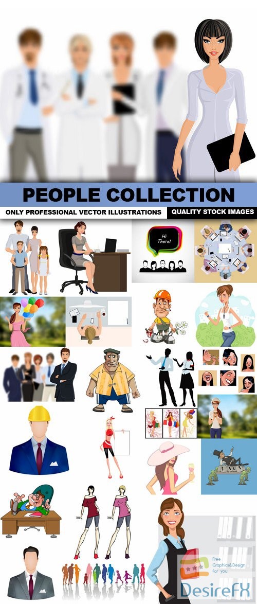 People Collection - 25 Vector