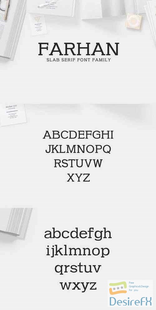 Farhan Slab Serif 5 Font Pack 2340895