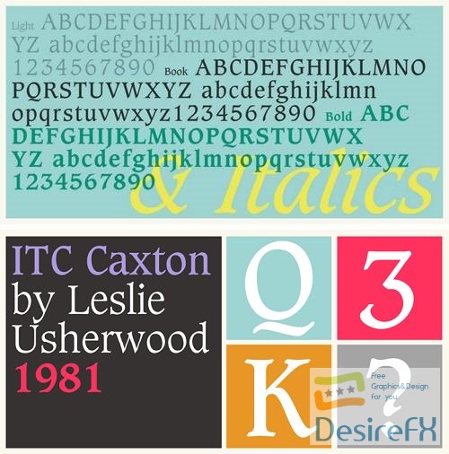Caxton Font Family - 6 Fonts