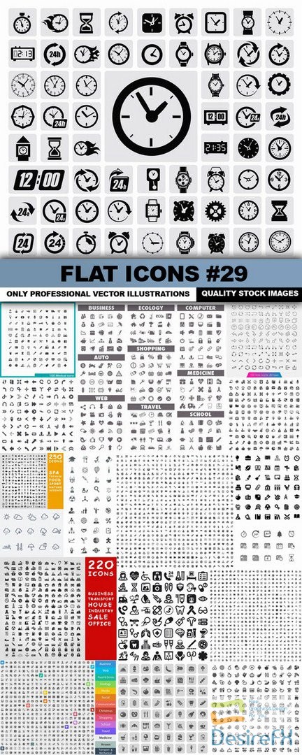 Flat Icons #29 - 20 Vectors