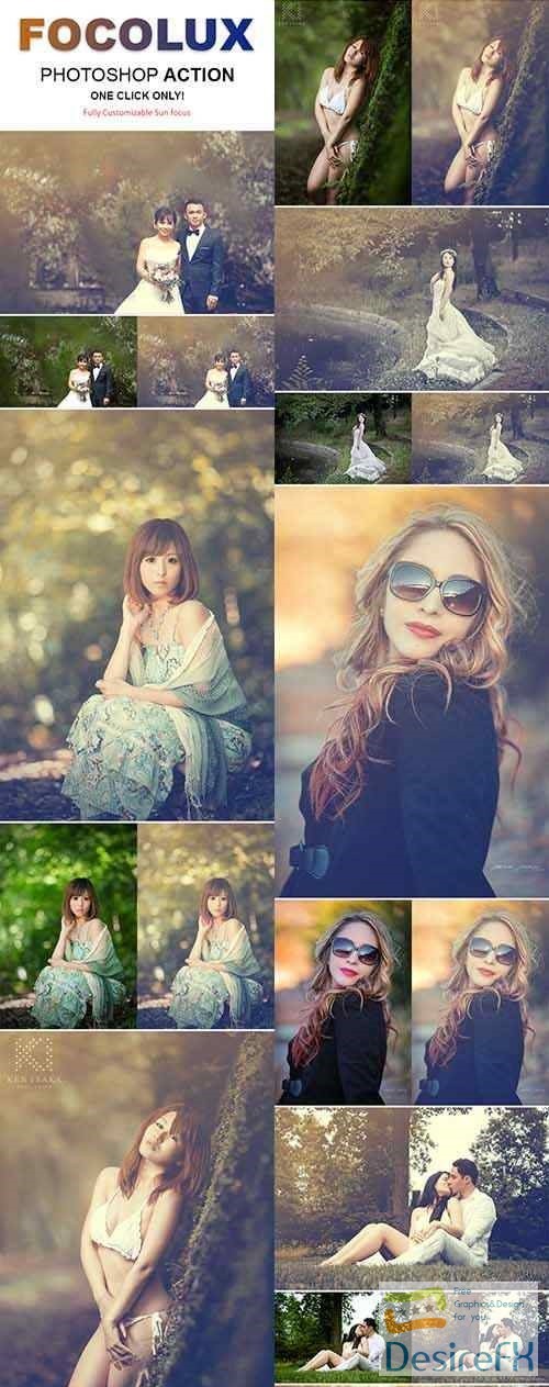 Focolux Color Grading &amp; Sun Lighting Effects Photoshop Action 22362708