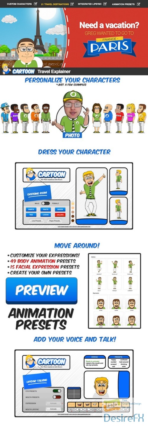 Download Desirefx.com | Download Videohive Cartoon Travel Explainer ...