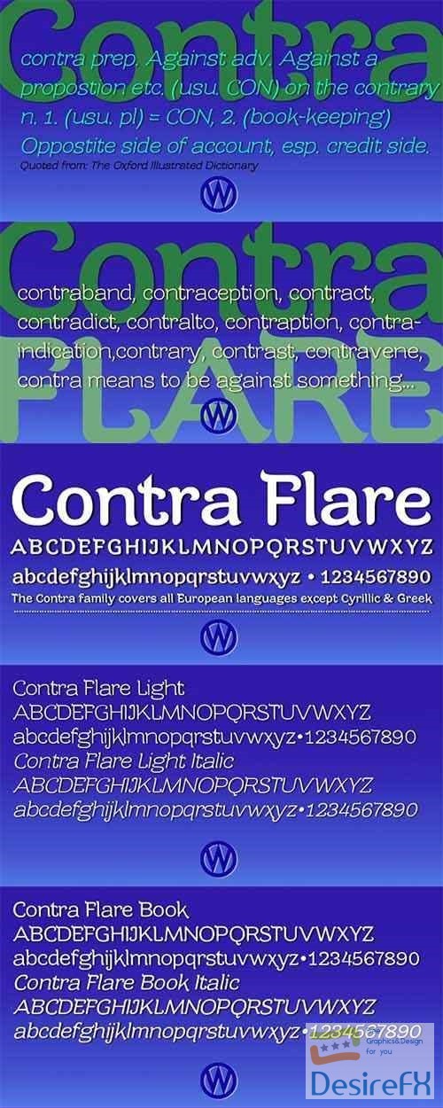 Contra Flare Font Family