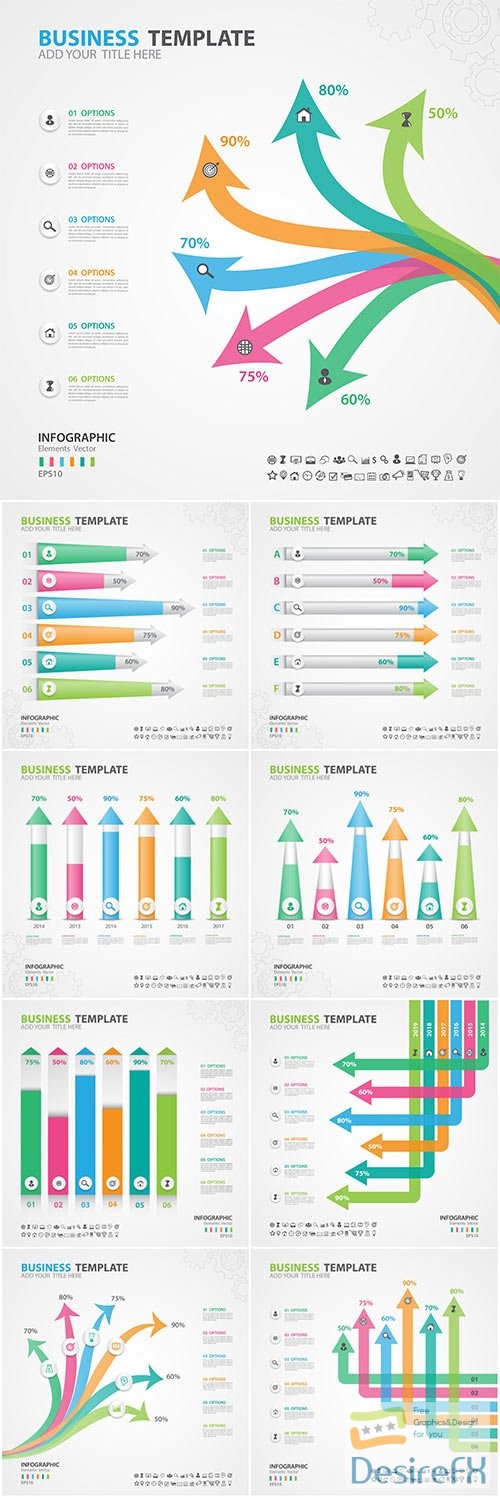 Infographics vector template for business presentations or information banner # 95