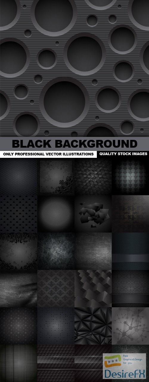 Black Background - 25 Vector