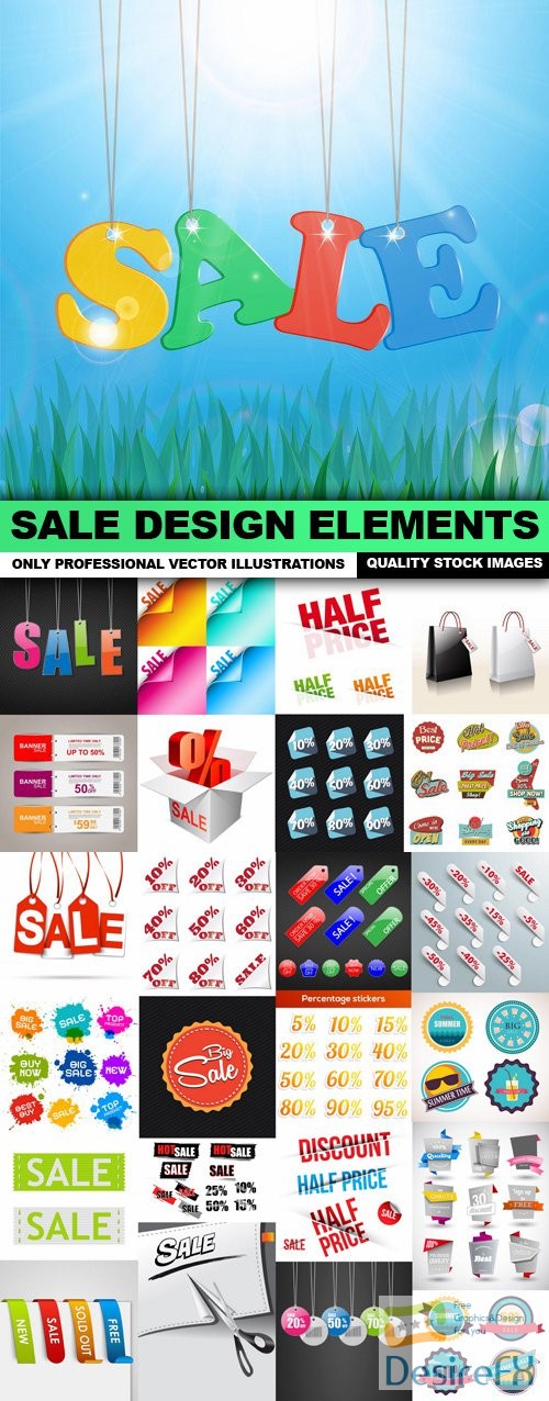 Sale Design Elements - 25 Vector