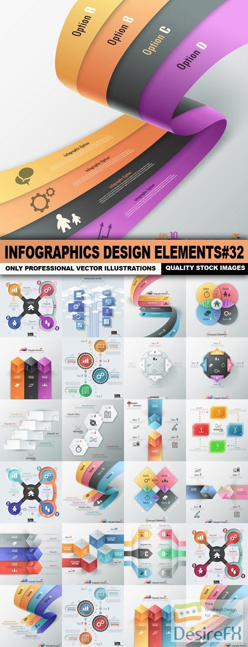 Infographics Design Elements#32 - 25 Vector