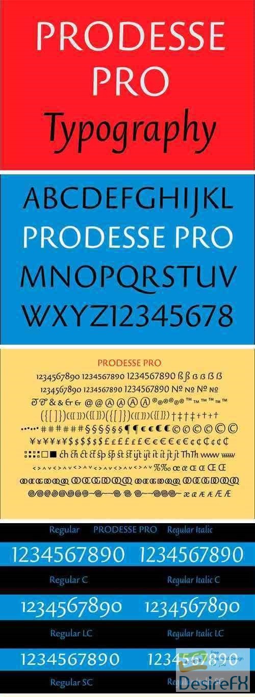Prodesse Pro Font Family