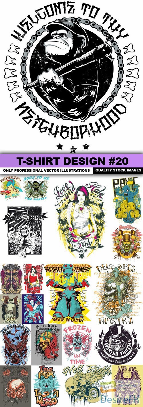 T-Shirt Design #20 - 25xEPS