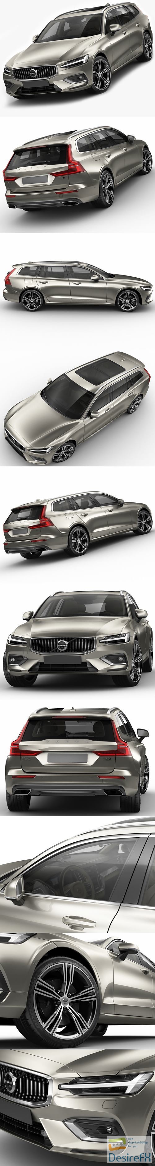 Volvo V60 2019 3D Model