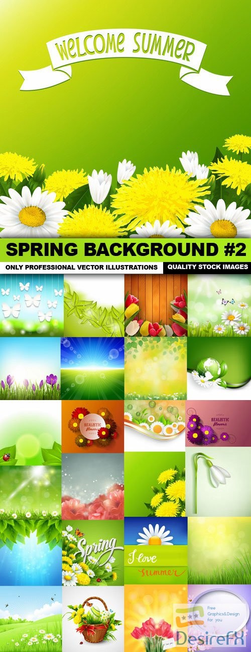Spring Background #2 - 25 Vector