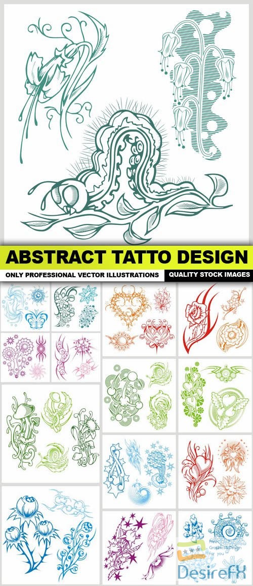 Abstract Tatto Design - 15 Vector