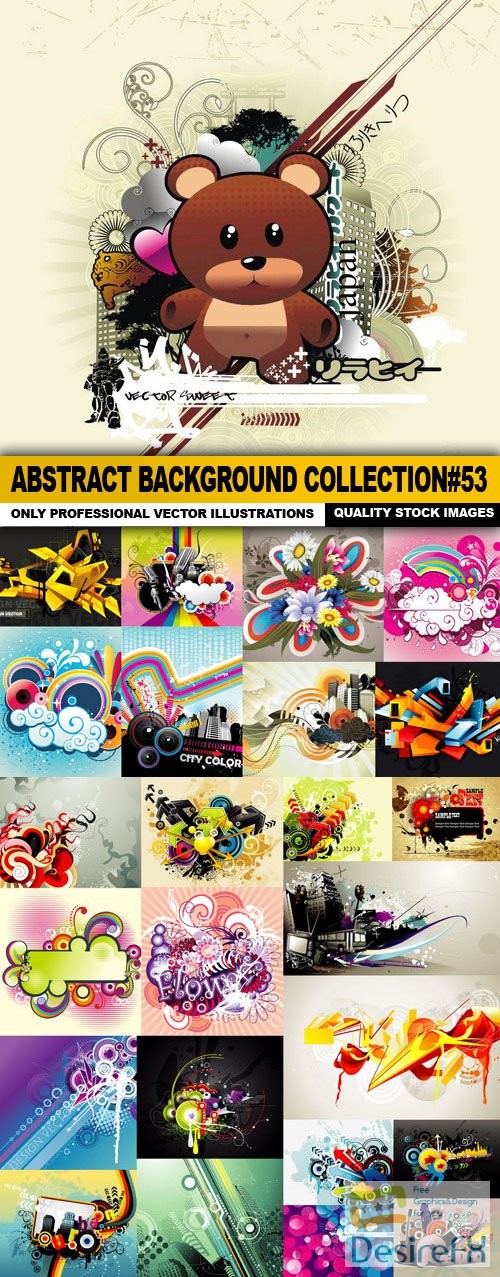 Abstract Background Collection #53 - 25 Vector