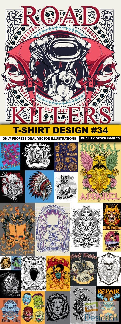 T-Shirt Design #34 - 25xEPS