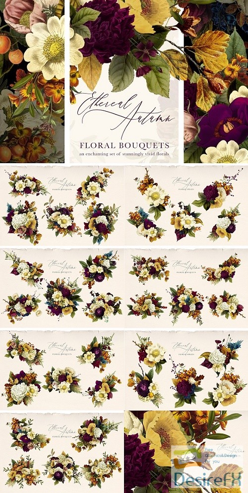 Ethereal Autumn Floral Bouquets 2888795