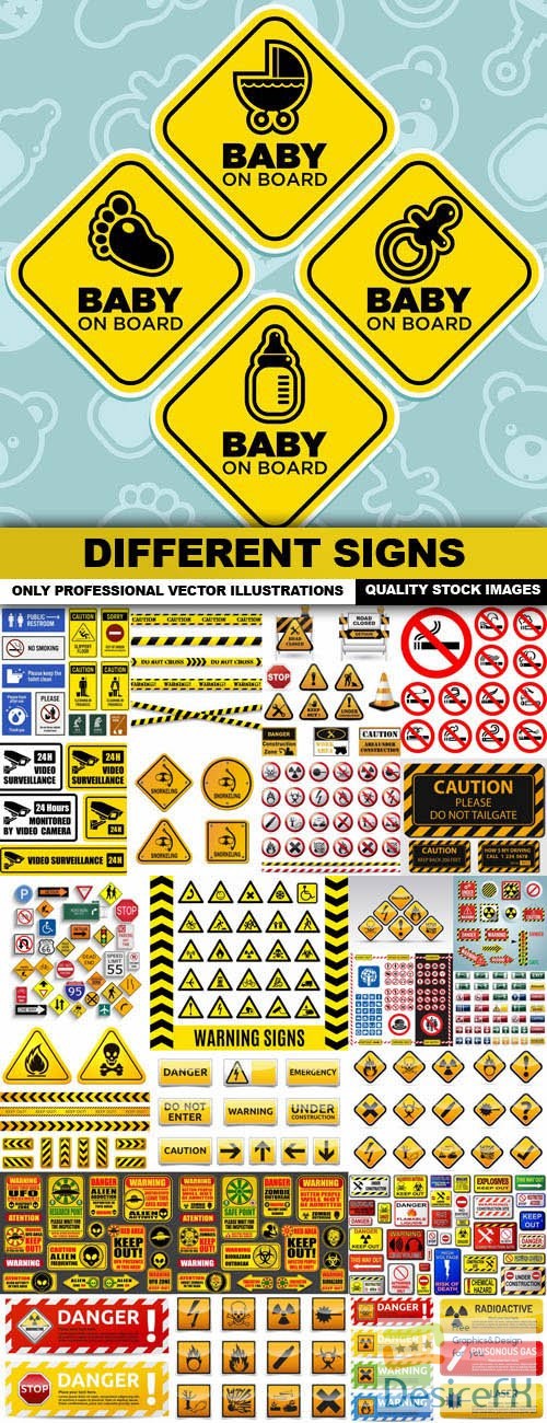 Different Signs - 25 Vector