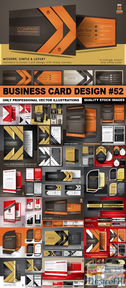 Business Card Design #52 - 25 Vector