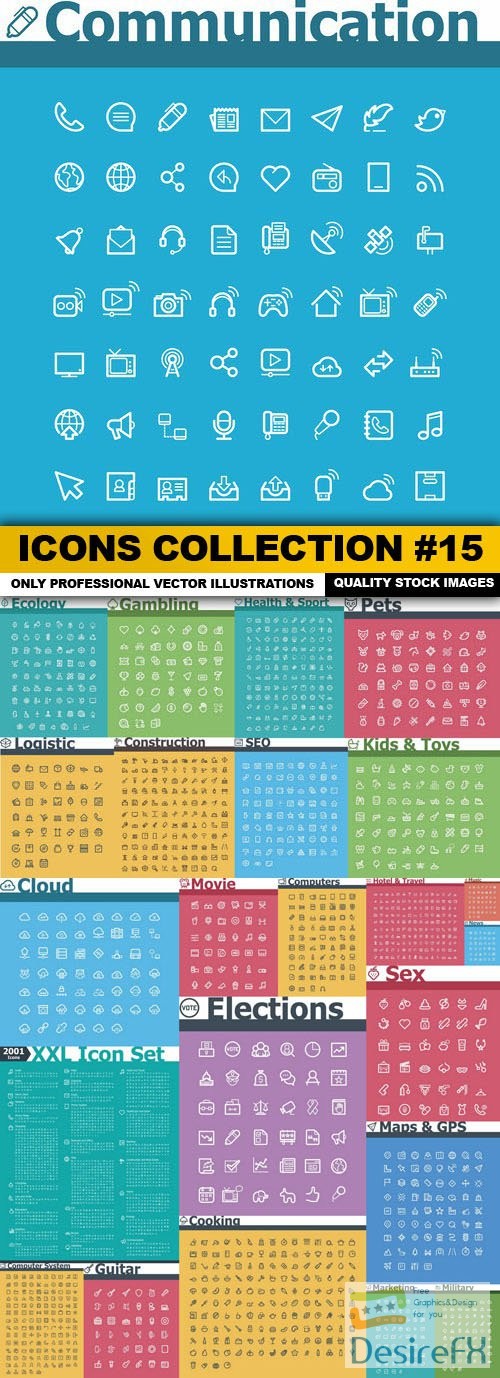 Icons Collection #15 - 25 Vector