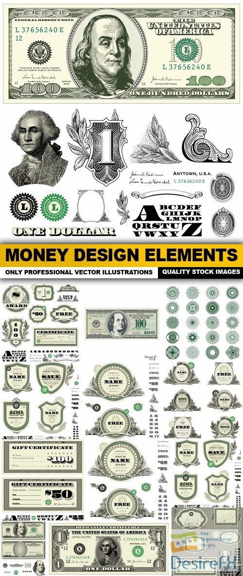 Money Design Elements - 15 Vector