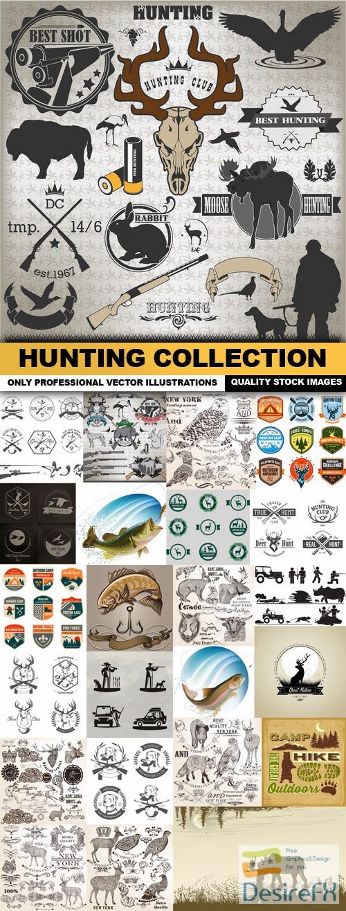 Hunting Collection - 25 Vector