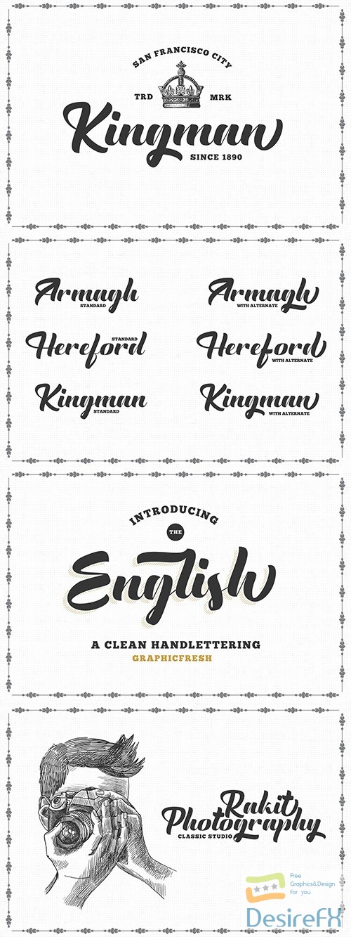 The English Font - Vintage Lettering 2907889
