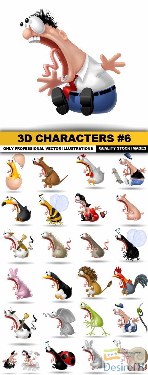 3D Characters #6 - 25 HQ Images