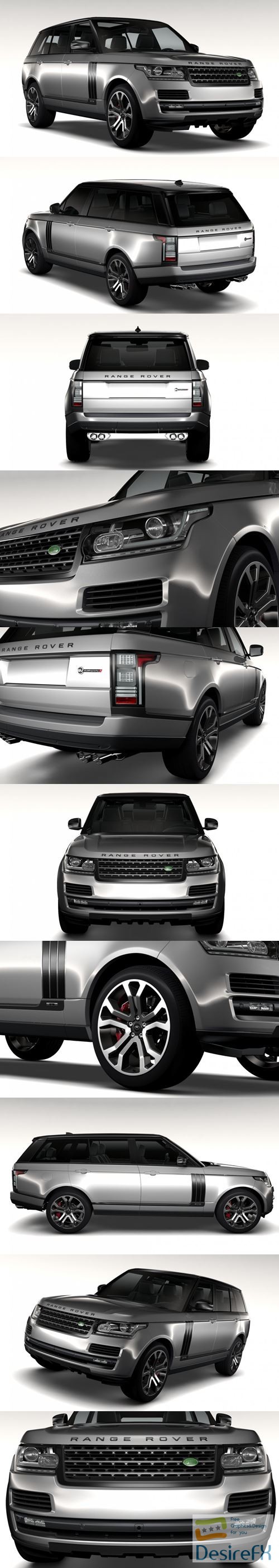 Range Rover SVAutobiography Dynamic LWB 2017 3D Model