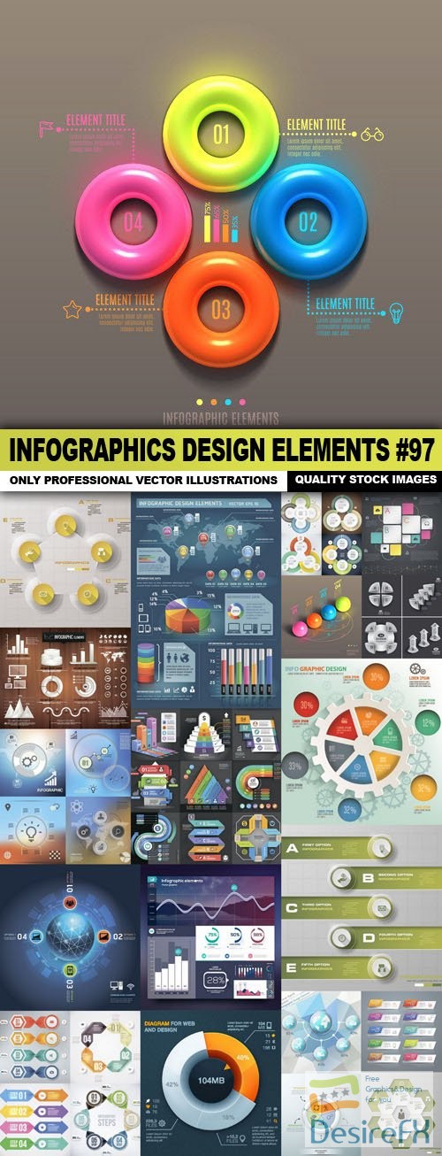 Infographics Design Elements #97 - 20 Vector