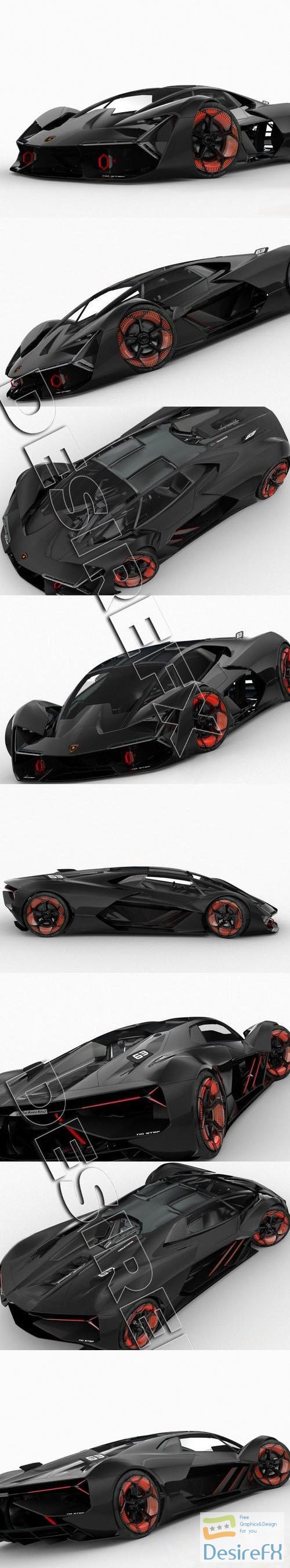 Lamborghini Terzo Millenio 3D Model
