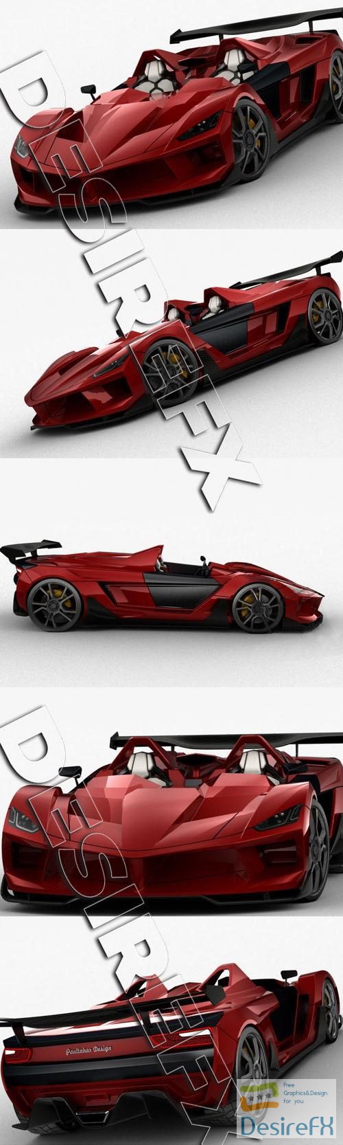 Lola AMX Roadster Concept 3D Model