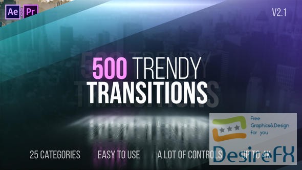 Videohive Trendy Transitions 22114911