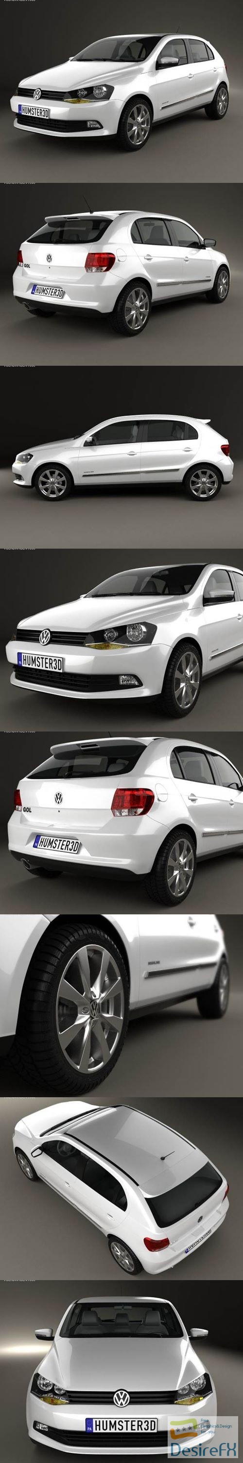 Volkswagen Gol 2012 3D Model