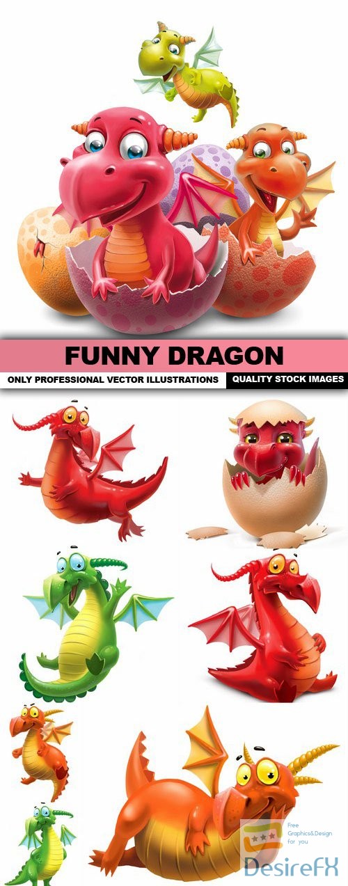 Funny Dragon - 8 HQ Images