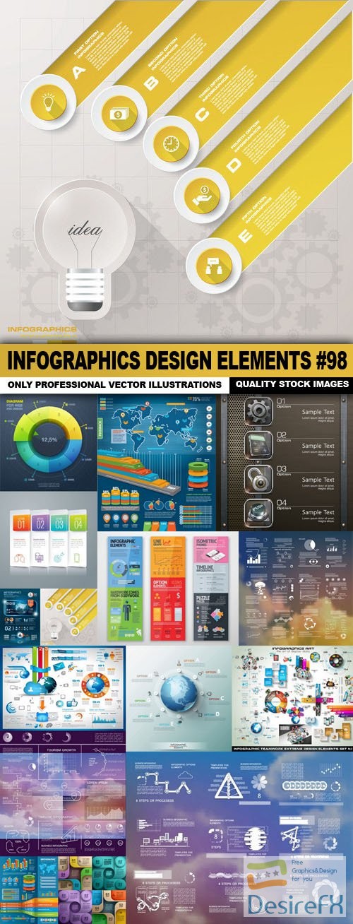 Infographics Design Elements #98 - 20 Vector