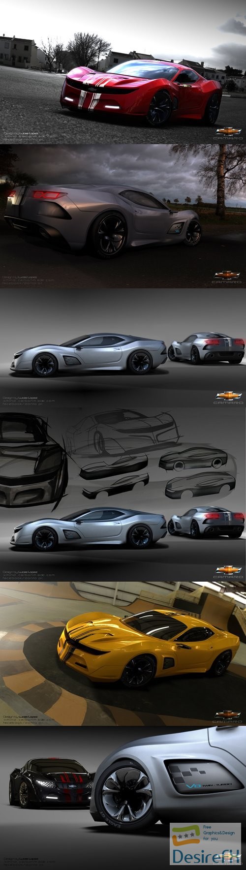Camaro Concept car 3D Model