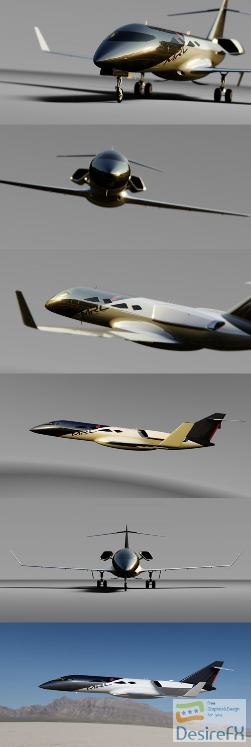 Concept LearJet 3D Model