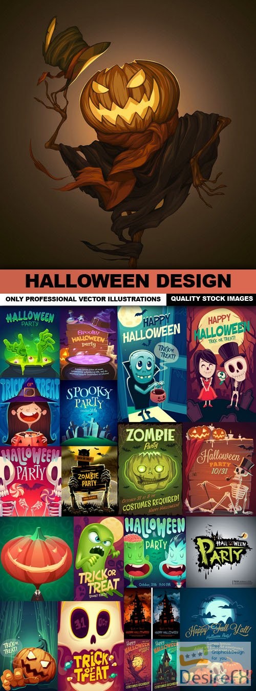 Halloween Design - 20 Vector