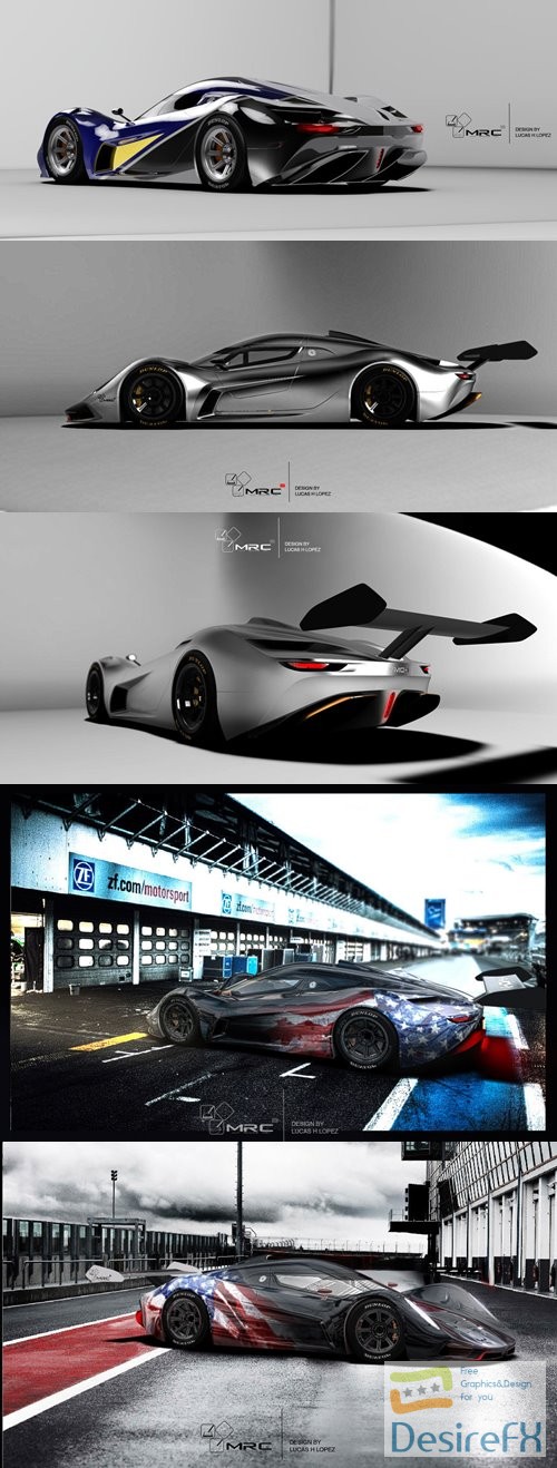 LeMans Racer Concept 3D Model
