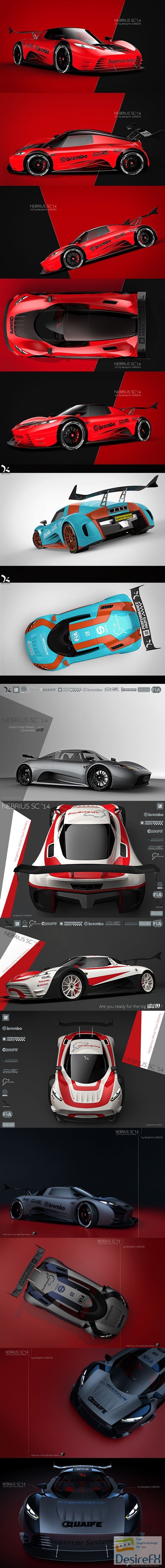 Nerbius 500G Supercar 3D Model
