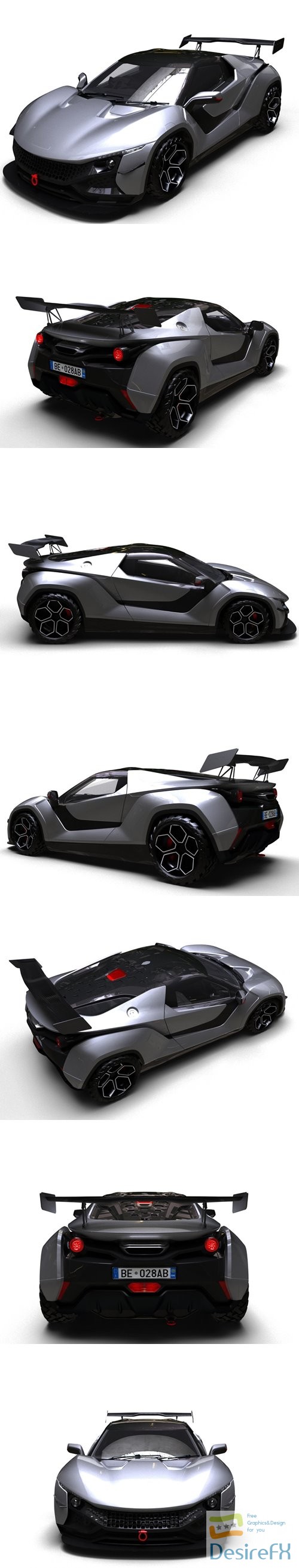 TAMO RACEMO Sport Car 3D Model