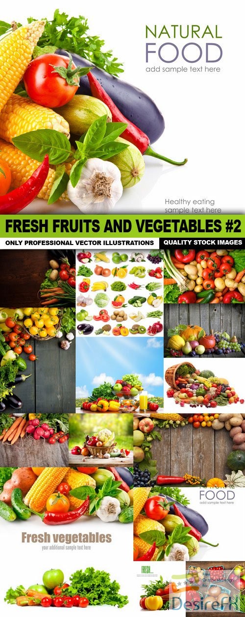 Fresh Fruits And Vegetables #2 - 15 HQ Images