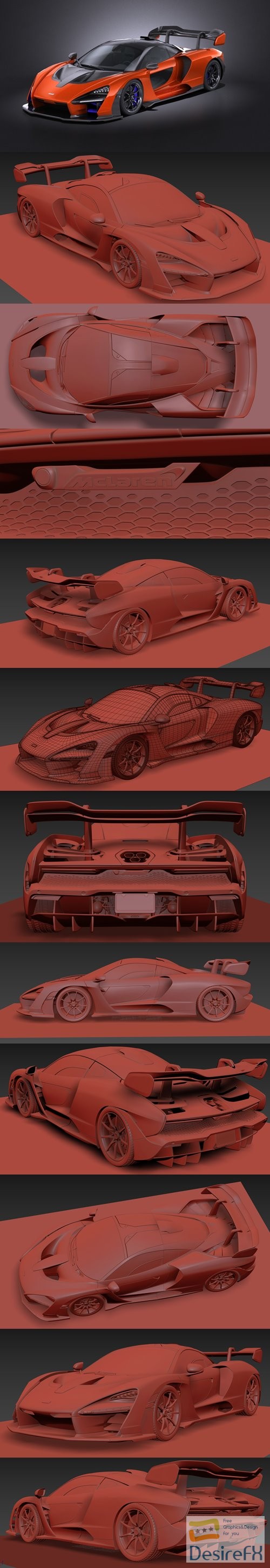 McLaren Senna 3D Model