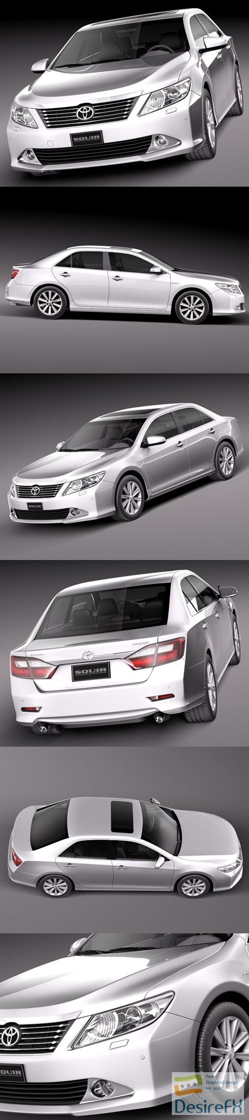 Toyota Aurion 2012 3D Model